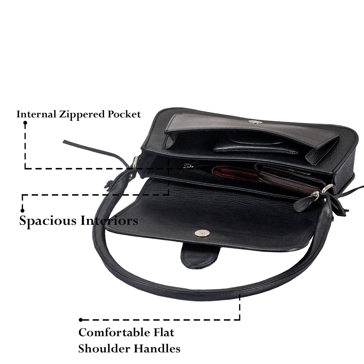 The Jenny - Genuine Leather Sling Bag - Zebra - VILL OKSE