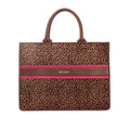 Leah - Genuine Leather Tote bag - Cheetah Hairon - VILL OKSE