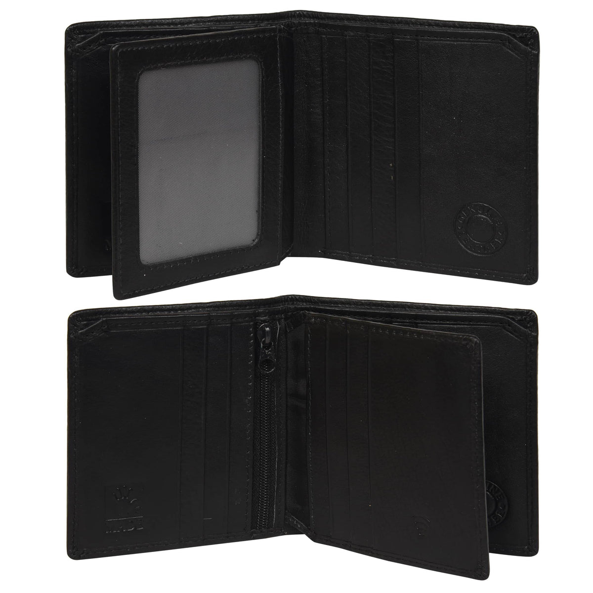 The California - RFID Protected Leather Wallet - Black Nappa - VILL OKSE
